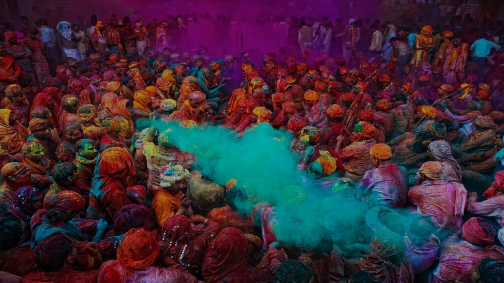 holi festival per copertina scura