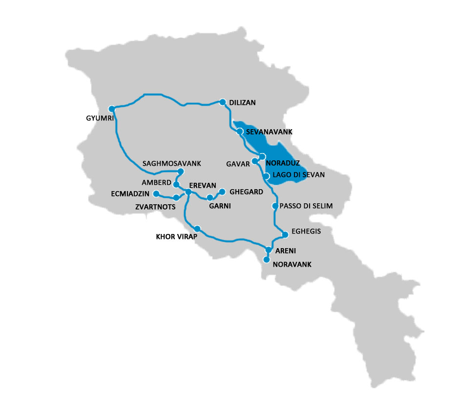 ARMENIA itinerario