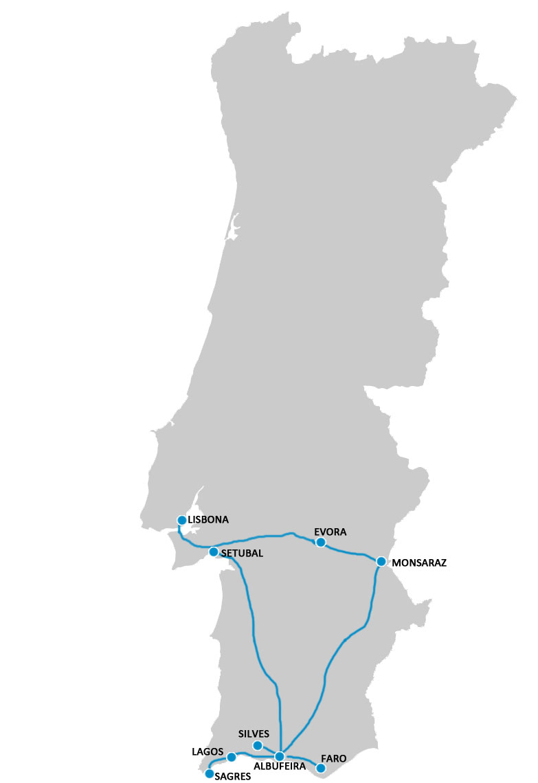 viaggio in sud del portogallo pg