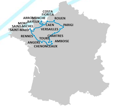 viaggio in francia itinerario