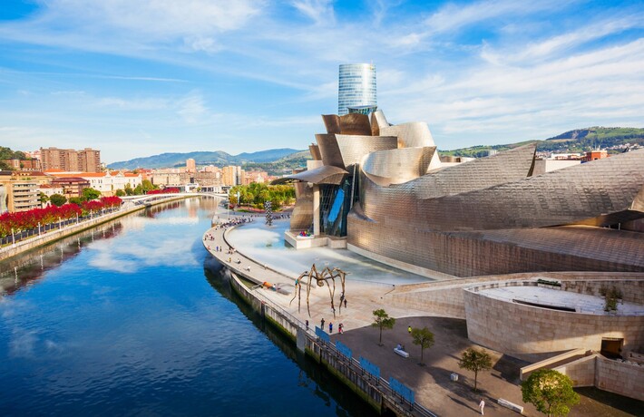 viaggio in spagna del nord bilbao-museo-fiume