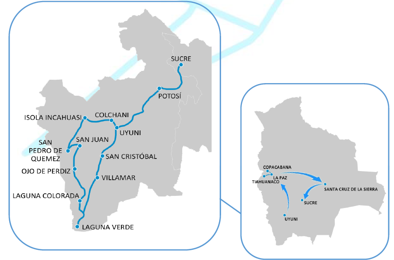 viaggio in bolivia mappa
