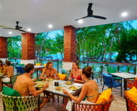 viaggio alle maldive Dhigurah ristorante